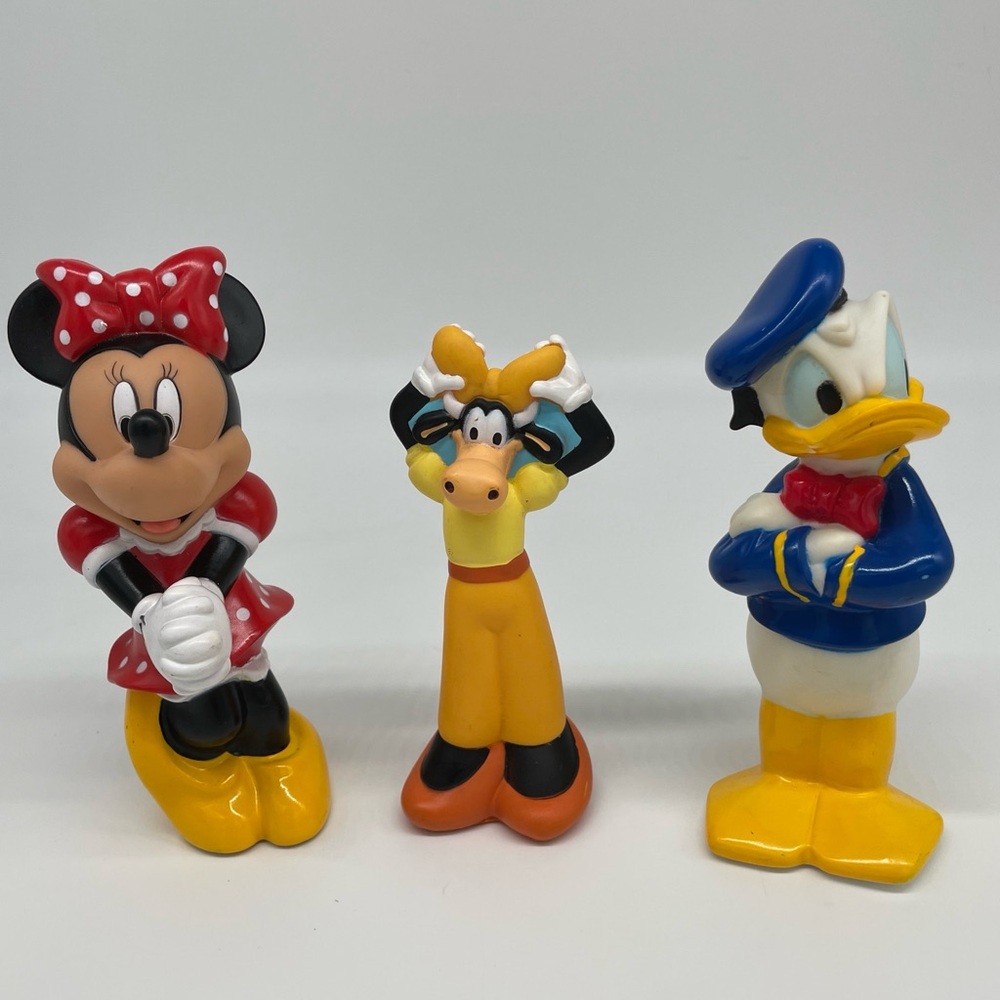Walt Disney Toddler Toy Lot Of 3 Clarabelle The Cow, Minnie Mouse & Donald Duck